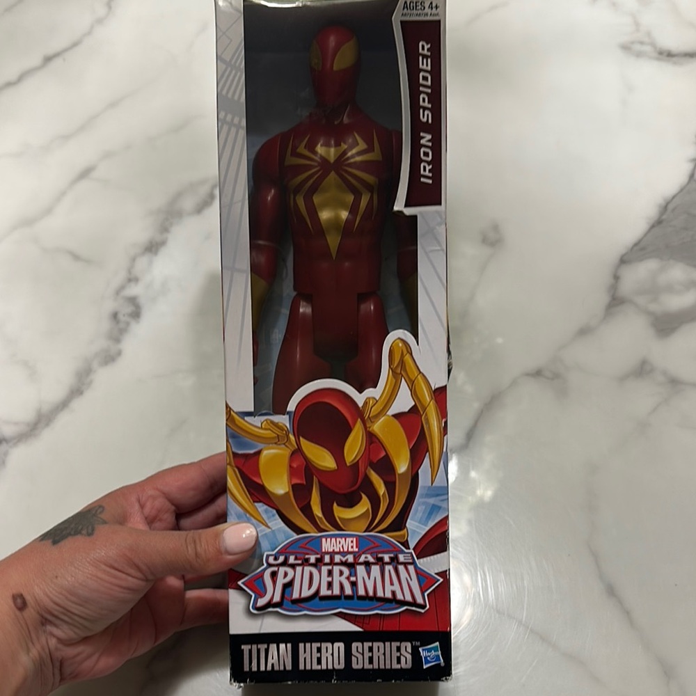 Marvel Iron Spider Figure in Red and Gold